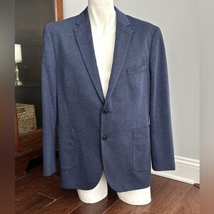 Johnston & Murphy Navy Flex Mens Large Blazer Sport Coat Jacket‎